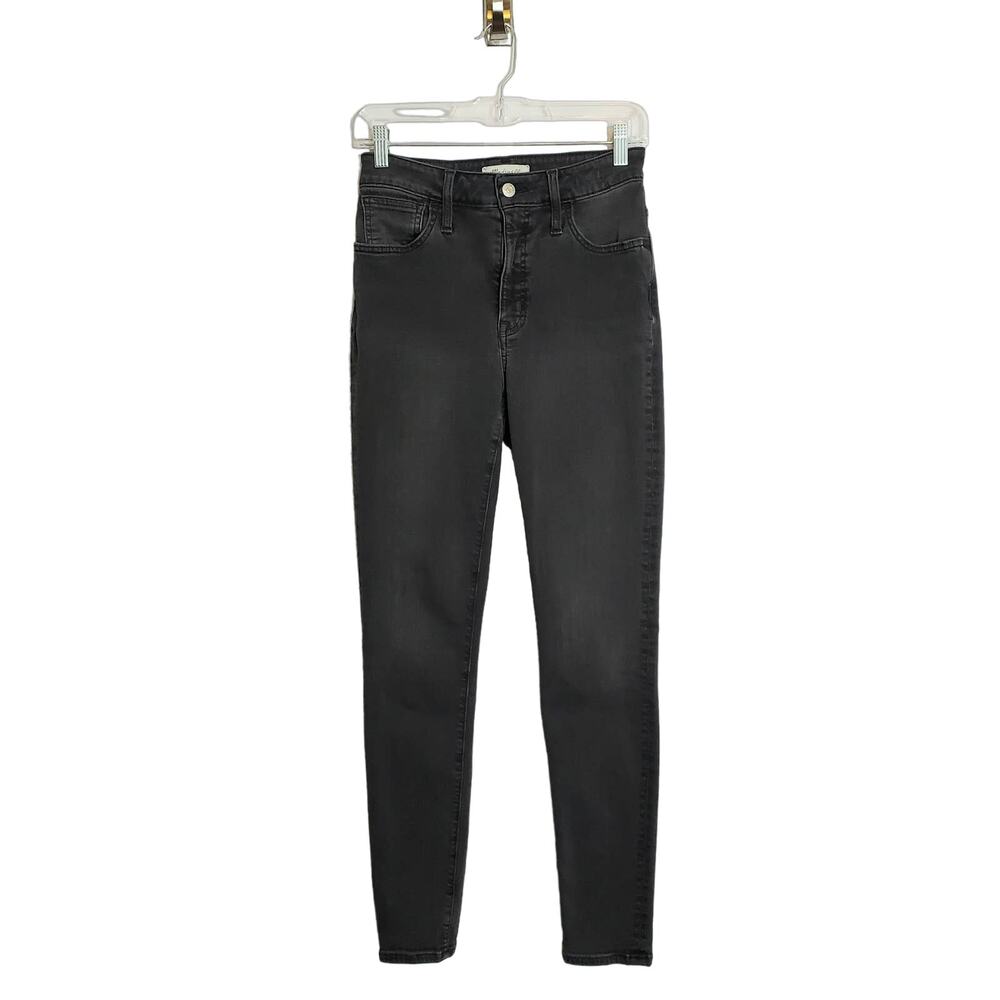 Madewell Curvy Roadtripper Skinny Jeans Washed Black Size 26 Classic Basic - Picture 3 of 16